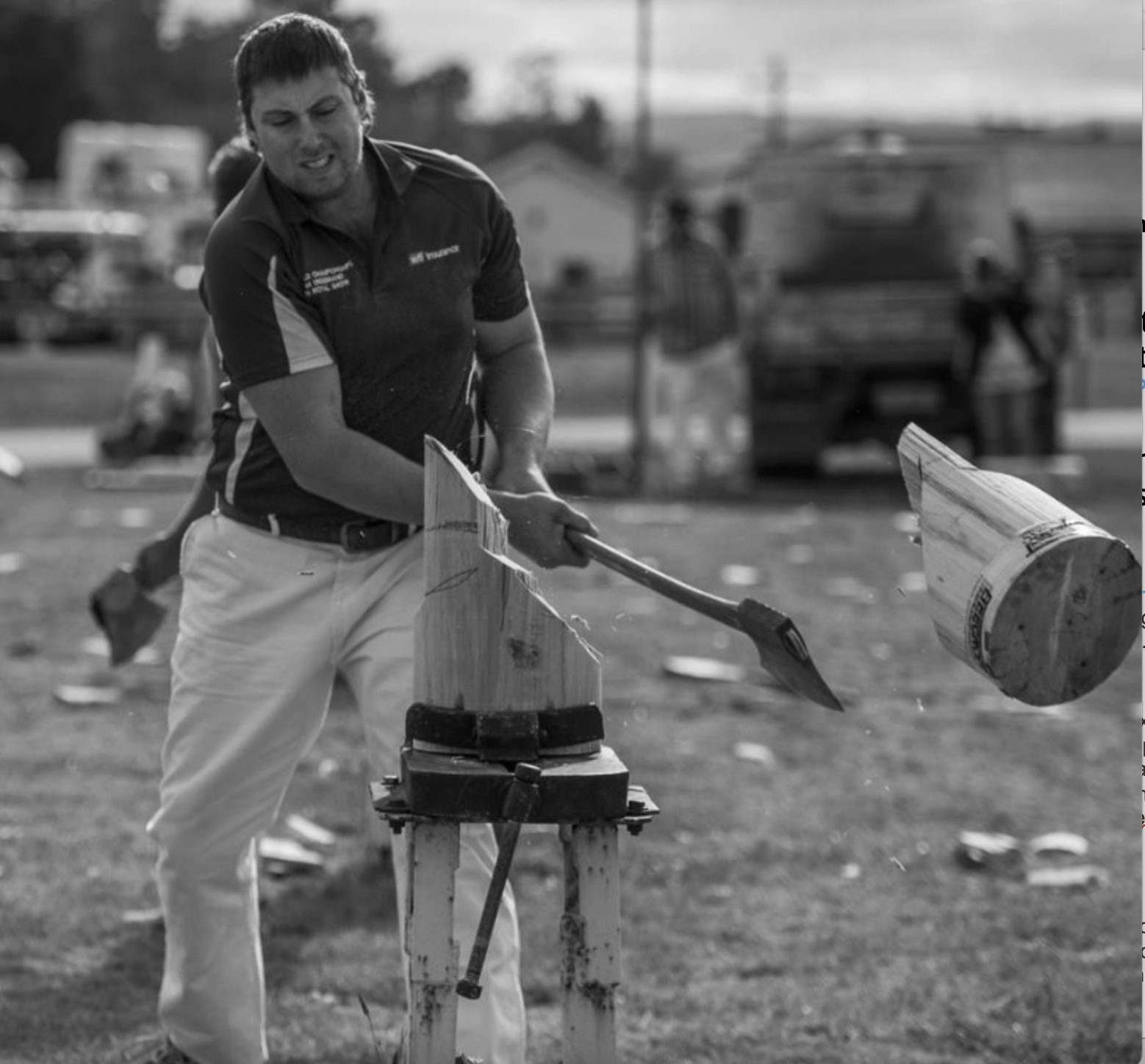 Origins of woodchopping as a sport site